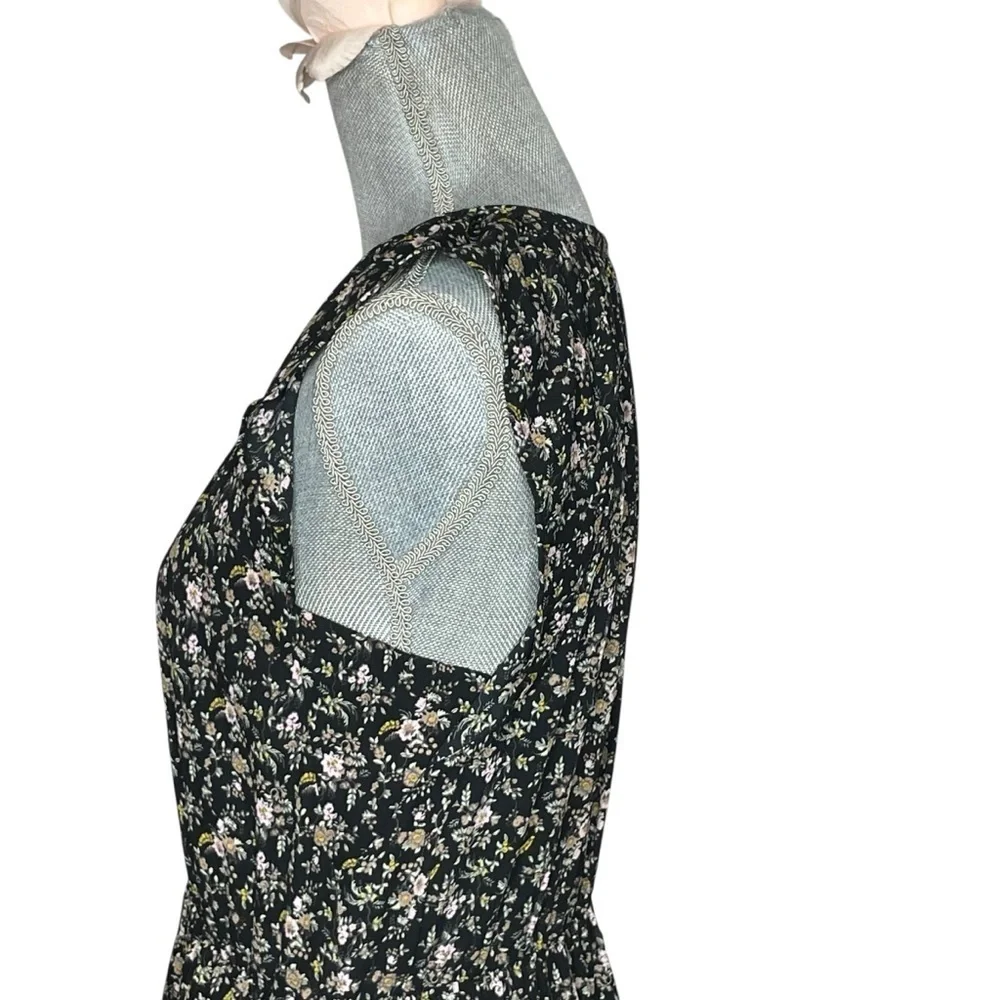 J. Crew Mercantile cap-sleeve midi dress superbloom size S